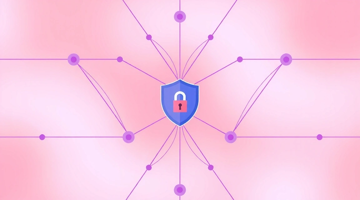 Abstrakcyjny obraz symbolizujący bezpieczeństwo danych i prywatność